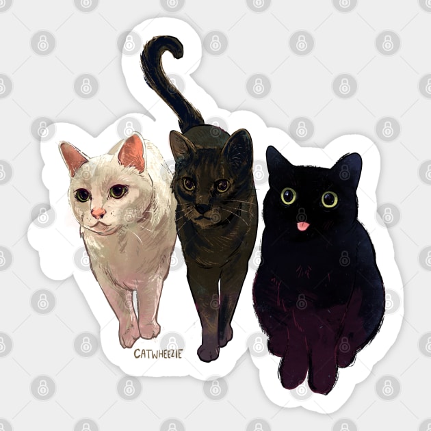 Blep Friend Sticker by Catwheezie